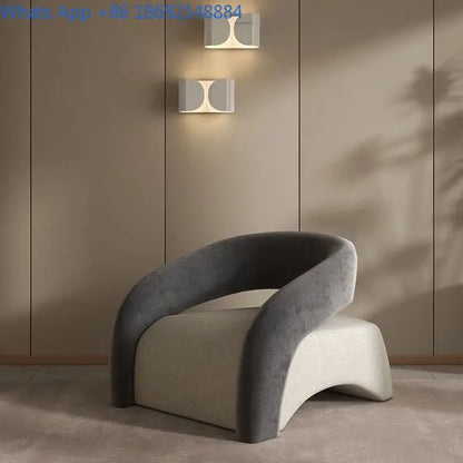 Lazy Single Chair Minimalist Lounge Sofa for Living Room Balcony Small Space