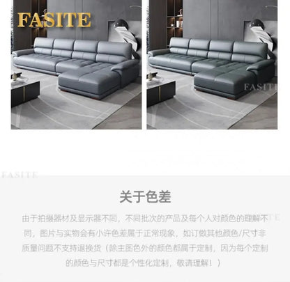 Premium Simple and modern combination imported concubine sofa size apartment living room first layer cowhide leather art sofa