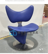 Nordic simple leisure chair light luxury creative design single sofa reception chair metal butterfly chair