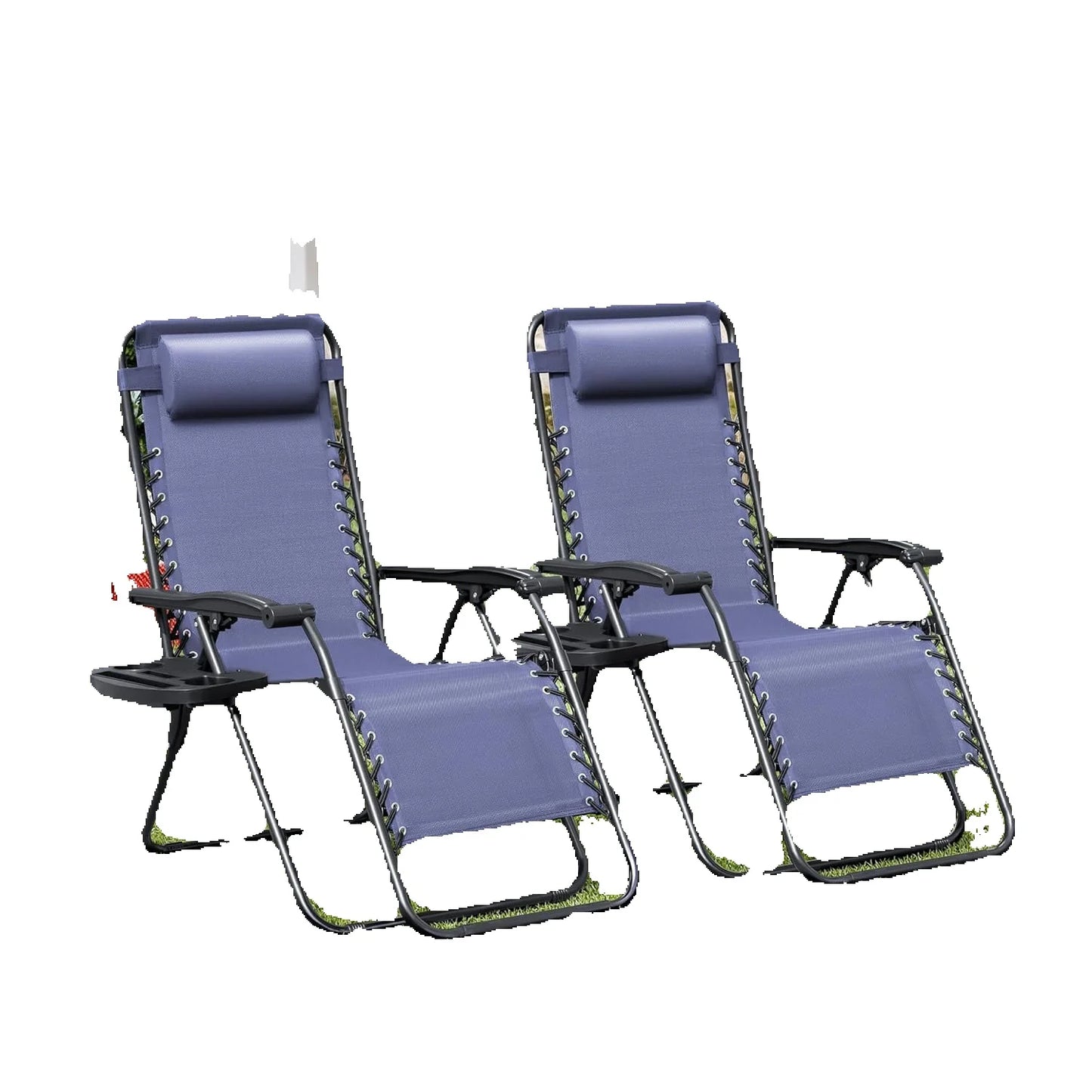 Patio Lounge Chairs with Cushions for Poolside Backyard Beach