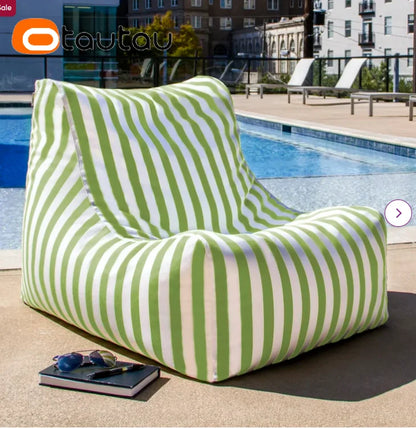 OTAUTAU Outdoor Bean Bag Cover Beach Swim Pool Lounger SF464【No Filler Inside! You Need To Buy Filler By Yourself !】