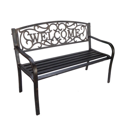 New Trend Backyard Modern Outdoor Bench Outdoor Garden Iron Bench