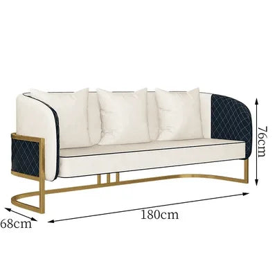 Combinaison de canapé de négociation de réception, Table et chaise de bureau de vente, zone de repos pour hall d'hôtel