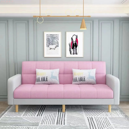 Sofa living room Small apartment rental room Folding sofa bed Single double bedroom Simple modern apartment Fabric sofa