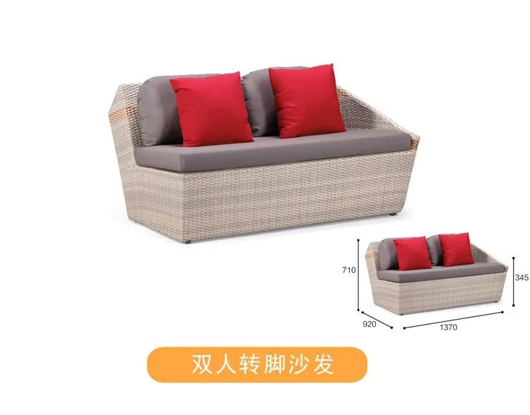 Minimalist Design Outdoor Sofas Luxury Accent Personality Nordic Garden Sofas Creative Hotel Furniture Arredo Giardino Lshysf