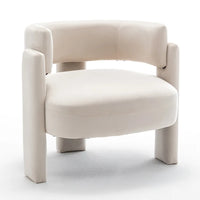 Luxury cream style new Chinese office simple integration super soft negotiation guest sofa chair leisure single chair