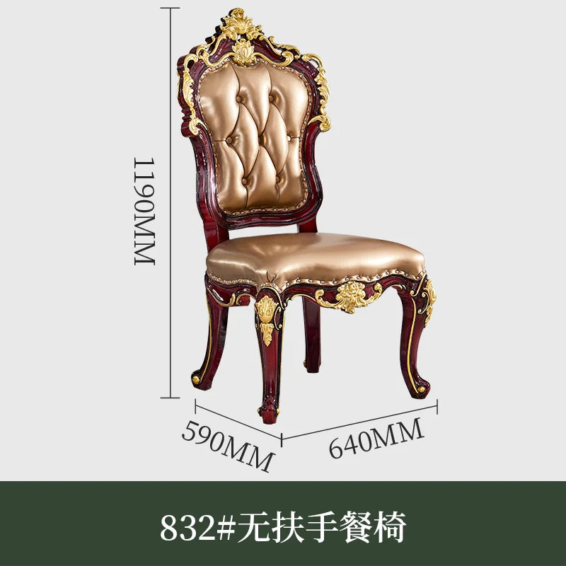 European solid wood marble family villa hotel large dining table and chair combination with locker rectangle