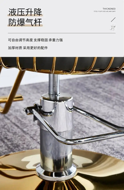 High end, stainless steel, dining chair, single sofa chair designer