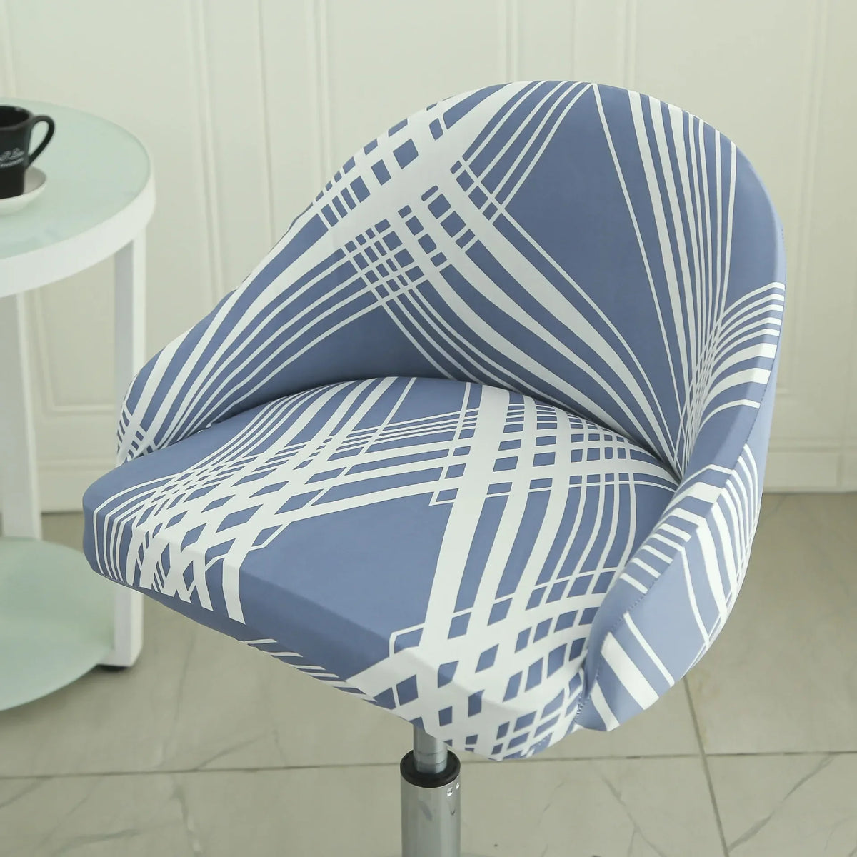 1PC Semi-Circular Universal Wear-Resistant Chair Cover Chair Cover Dust-proof Elastic Restaurant Hotel Dining Chair Cover 의자 커버