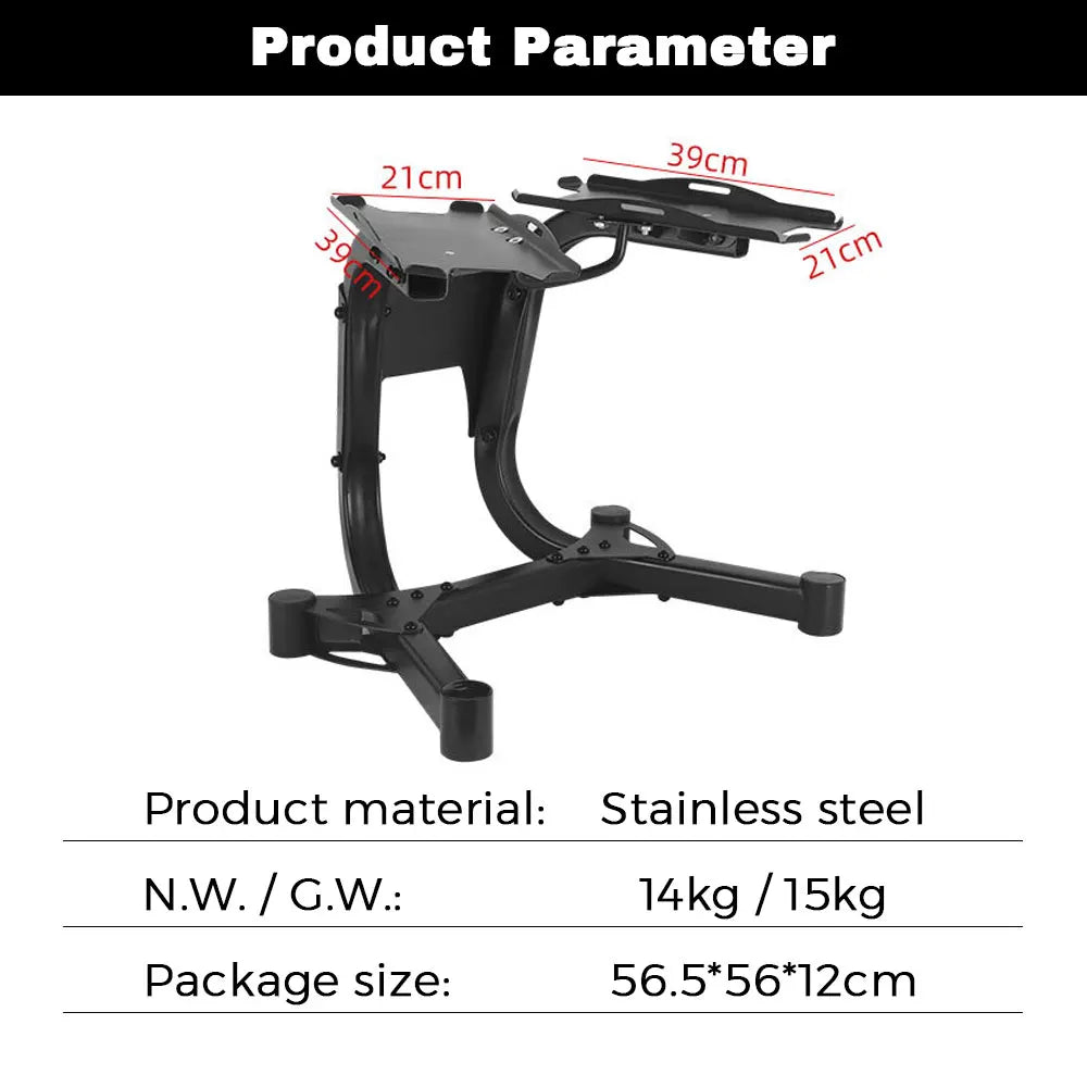 High Quality Portable and Foldable Save Space Adjustable Dumbbell Stand