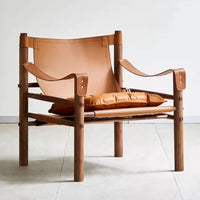 Nordic Living Room Chairs Solid Wood Armchair with Backrest Portable Relaxing Lounge Chair Luxury Sofa Chair Home Furniture
