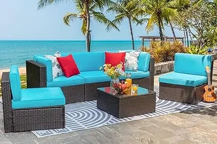 Patio Furniture Set Outdoor Conversation Set Sofa Garden