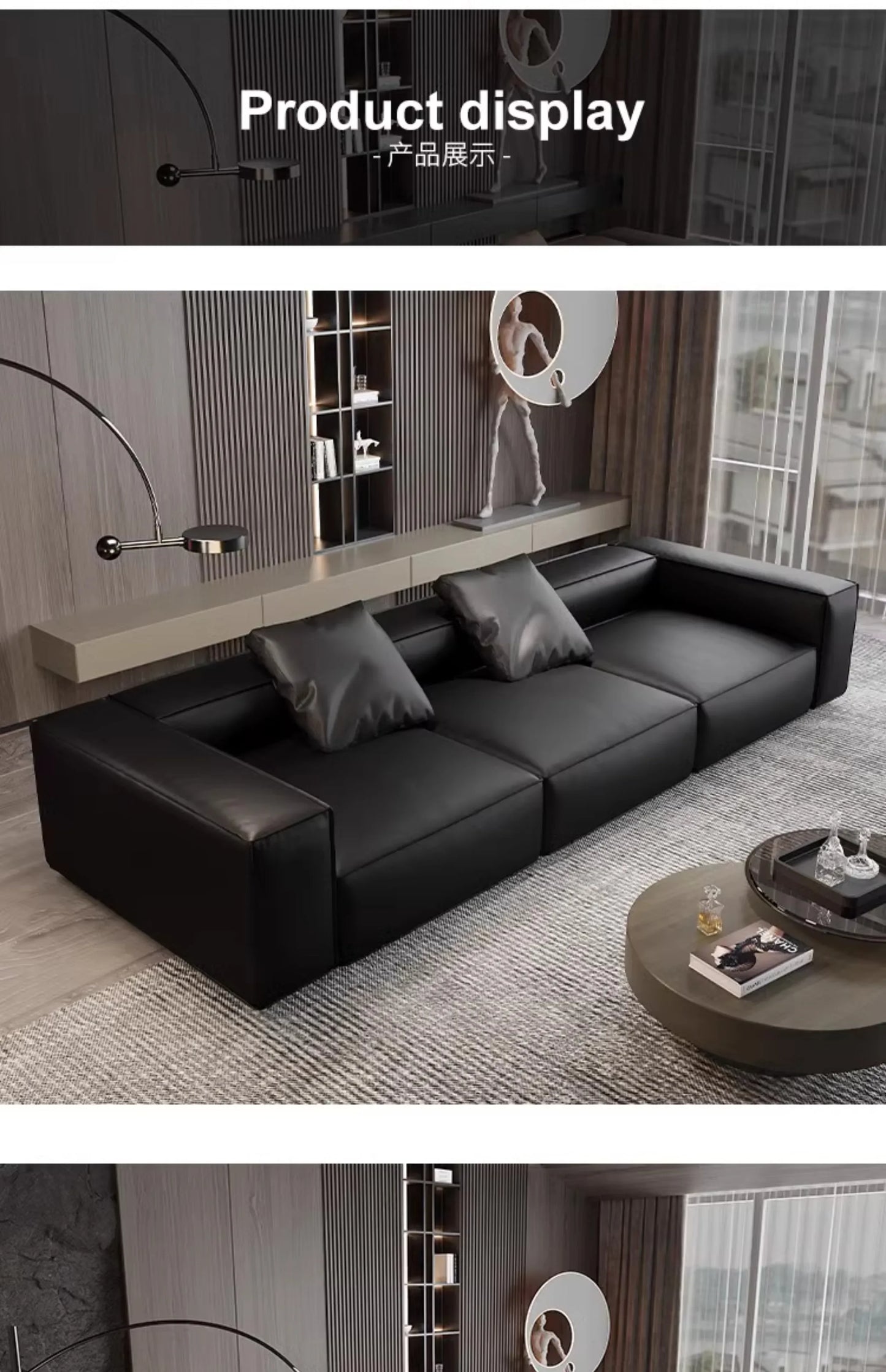 Nordic Minimalist Living Room Sofas Leather Sex Recliner Designer Lounge Sofas Garden Relaxing Designer Divano Salon Furniture