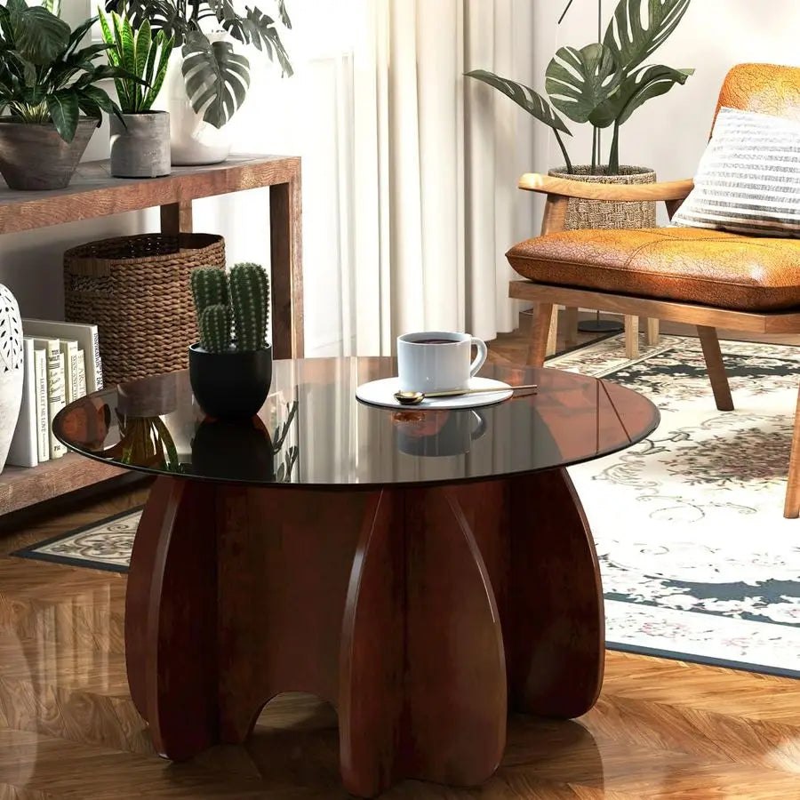 Unique Display Coffee Table Clear Ornaments Aesthetic Minimalist Coffee Table Luxury Design Mesa Centro Salon Home Furniture