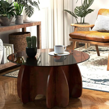 Unique Display Coffee Table Clear Ornaments Aesthetic Minimalist Coffee Table Luxury Design Mesa Centro Salon Home Furniture