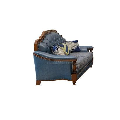 American sofa apartment small apartment living room sofa American solid wood