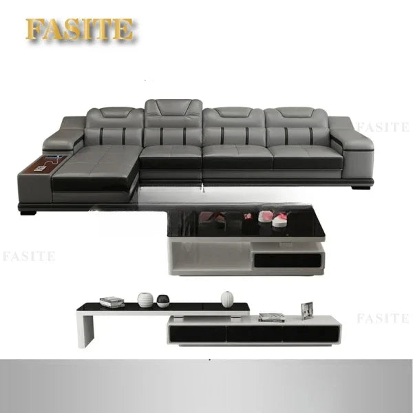 Genuine Leather Sofa Cama Leather Couch Big Sofas Sleeper Sofa Set Living Room Furniture Sofas Modern Sectional Sofa