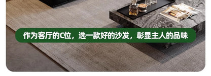 Family Italian Living Room Sofas Genuine Leather Sectional Apartment Relaxing Sofa Elegant Comfortable Muebles Home Furniture