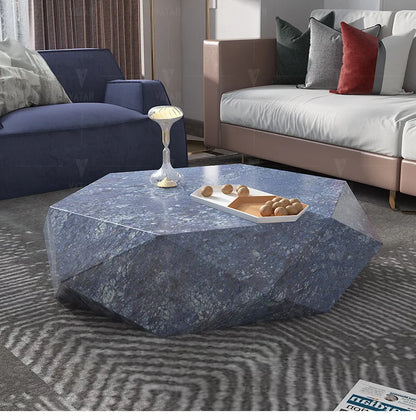 Living room creative water chestnut rock slab coffee table luxury tea table Nordic modern simple diamond rock slab coffee table