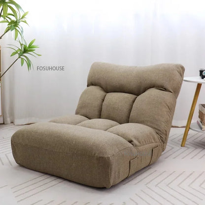 Creative Lying and Sleeping Living Room Sofa Japanese Tatami Bedroom Lazy Sofa Folding Backrest Lounge Chair Home Floor Chair