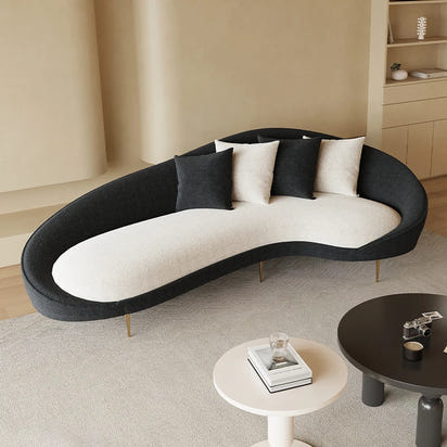 Romantic Curved Sofa Simple European Creative Room Decor Unusual Lounge Living Room Sofas Trendy Romantic Muebles Furniture
