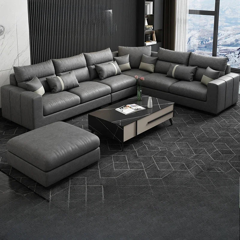 Designer Sectional Living Room Sofa Set Luxury Floor Fluffy Big Sofa Lazy Couch Modular Puff Canape Salon Home Furniture