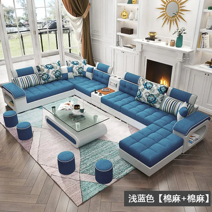Luxury Minimalist Sofa Multifonction Sectional Storage Massage Sofa Modern Living Room Muebles Para El Hogar Home Furniture