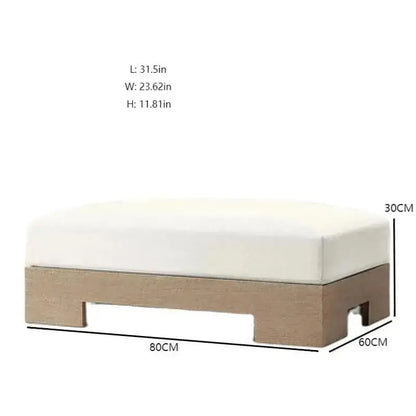 Outdoor Patio Garden Set all Weather Teak Wicker Ubud Modular U-Sofa Sectional Luxury Outdoor Furniture