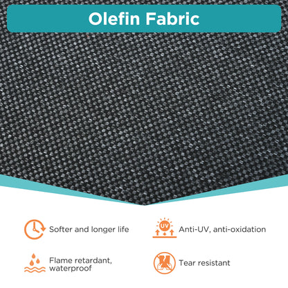 3-pieces Aluminum Frame Patio Furniture With 6.7" Thick Cushion And Coffee Table, All Weather Use Olefin fabric Outdoor Chair, G