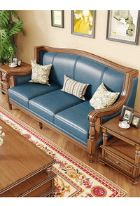 Customizable American leather sofa