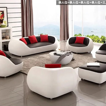 Nordic Accent Living Room Sofas Lazy Couch Leather Luxury Gaming Sofas Designer Decor Relaxing Divano Lounge Suite Furniture