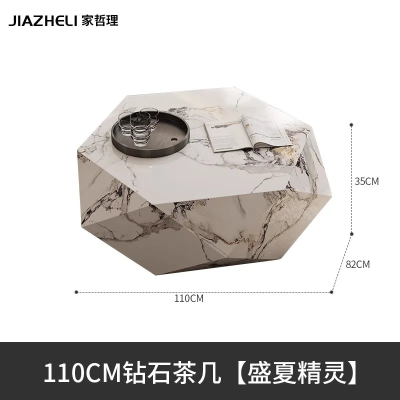 Coffee table small apartment rock slab designer atmospheric Italian living room high-end creative coffee table