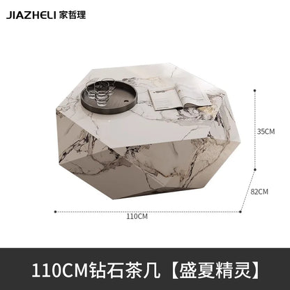Coffee table small apartment rock slab designer atmospheric Italian living room high-end creative coffee table