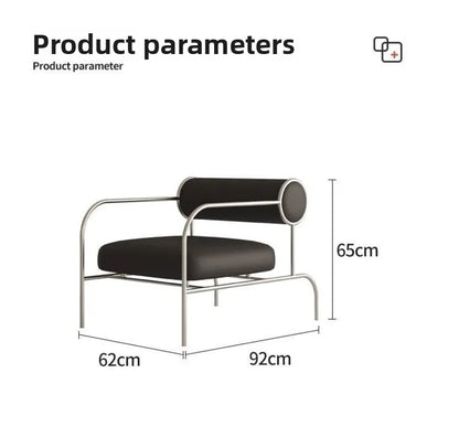 art simple Armchair Medieval style stainless Italian minimalist Armchair ergonomic design cadeiras para sala de estar furniture