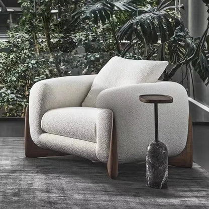 Minimalist Style Modern Simple Luxury Small Couch Living Room Sofa Cashmere White Sofa