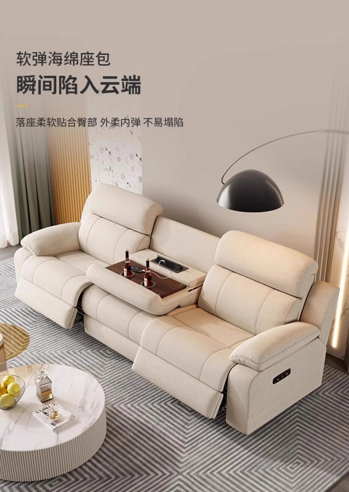 Italian Modern Sofas Fabric Armchairs Convertible Bedrooms Sofas Elegant Electric Muebles Para El Hogar Home Furniture