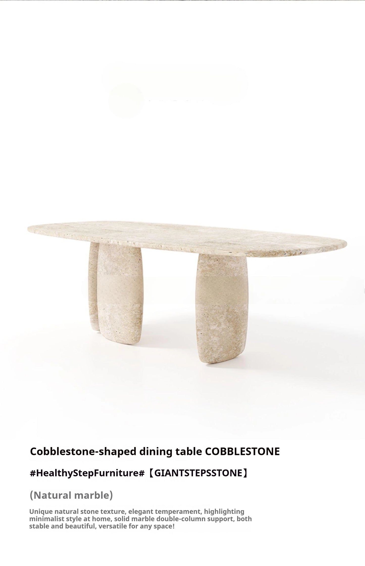 Italian Minimalist Marble Dining Table, Nordic Designer Modern Kitchen Table for Home, Customizable, Safe,, Artful Style