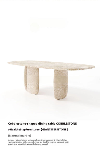 Italian Minimalist Marble Dining Table, Nordic Designer Modern Kitchen Table for Home, Customizable, Safe,, Artful Style