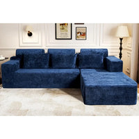 Cloud Sectional Couch L-Shape Chaise, Modern, Deep Seat, Modular Sofa for Living Room, Bedroom, Comfortable Couches