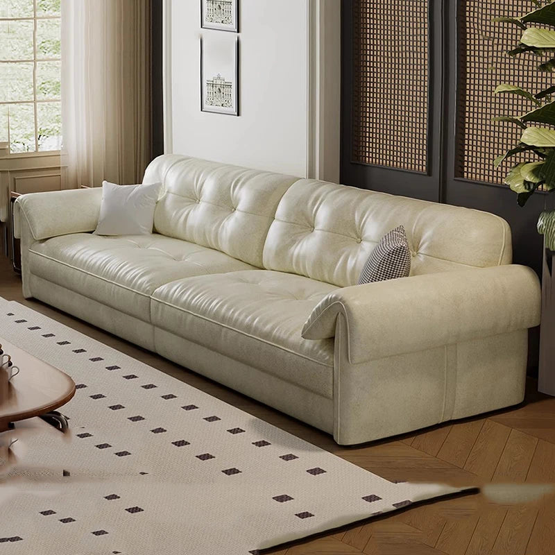 Leather Corner Living Room Sofas Armchair Minimalist Lazy Lounge Living Room Sofas Hallway Designer Muebles Postmodern Furniture