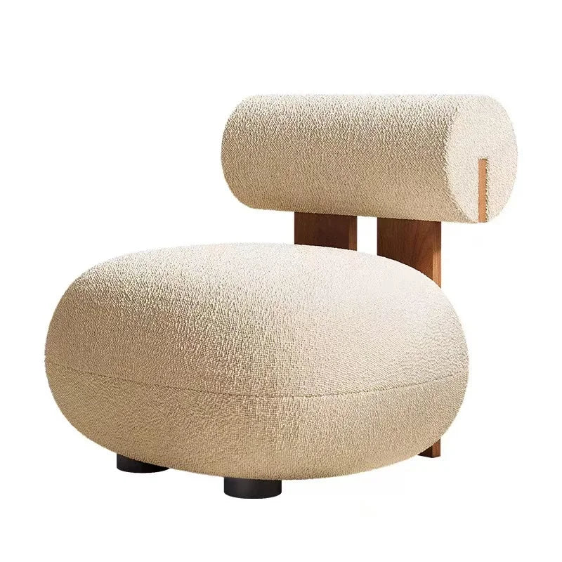 Modern Luxury Nordic Living Room Chairs Home Furniture Leisure Chairs Velvet Single Sofa Chairs Solid Wood Frames