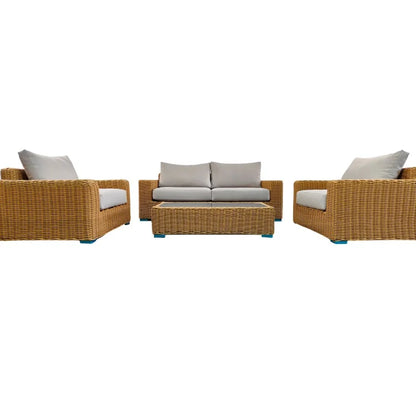 New Arrival Outdoor Rattan Sofa Set Morden 4PCS Sofa Set With Cushion for Garden Patio