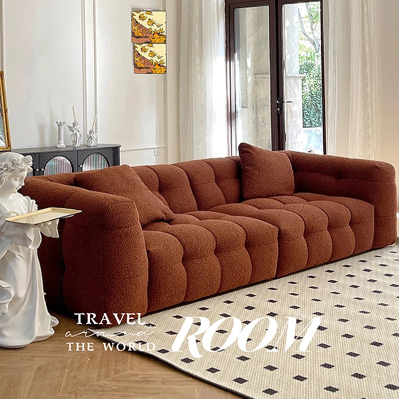 Minimalist Waterproof Living Room Sofa Modern Couch Elegant Relaxing Living Room Sofa White Puff Sofy Do Salonu Home Furniture