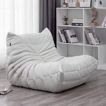 Lazy sofa, togo caterpillar sofa, light luxury, simple Internet celebrity creative chair, suede freehand space recliner