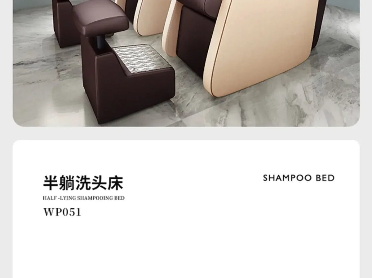 yj5 lx29Beauty Shop Lying Half Shampoo Chair Hairdressing Salon Bed Special Spa Shop Flushing Bed