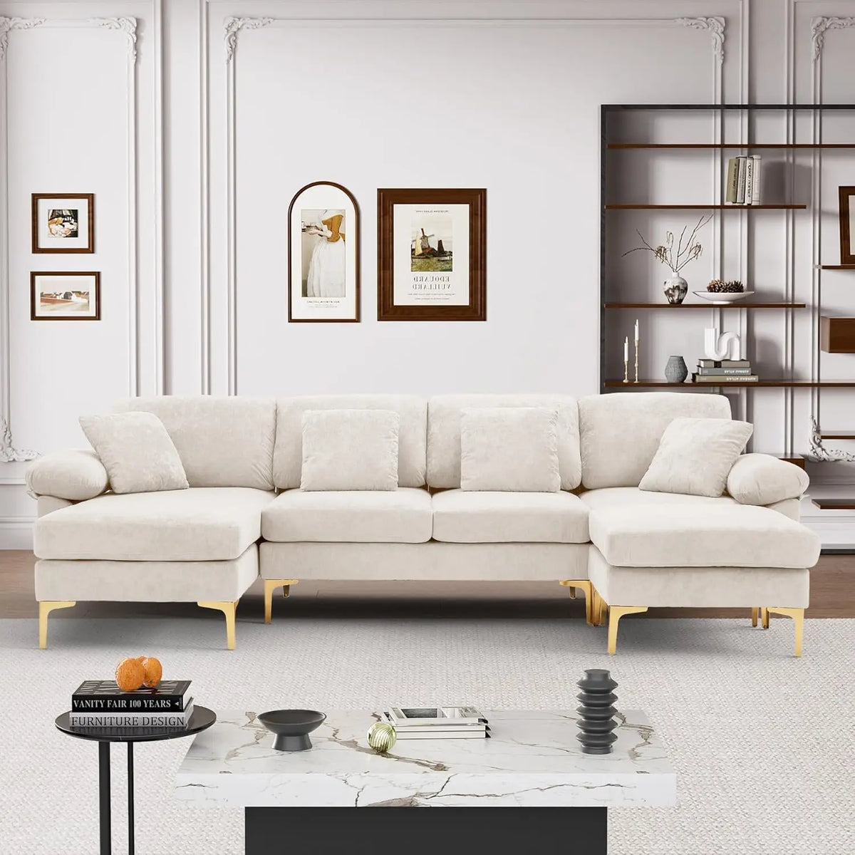 U-Shaped Sectional Sofa 114