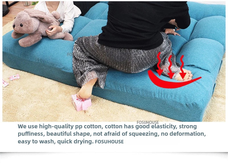 Creative Lying and Sleeping Living Room Sofa Japanese Tatami Bedroom Lazy Sofa Folding Backrest Lounge Chair Home Floor Chair