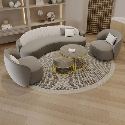 Beauty salon meeting guests arc light luxury hair salon modern and simple