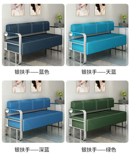 Same light luxury lounge chair, hair salon, nail salon, light luxury stainless steel sofa , lounge area