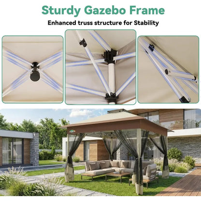 Feet Pop up Gazebo on Clearance - Outdoor pop up Canopy Tent, carpas para Patio, Shelter - Screen Tents with Portable Carry Bag